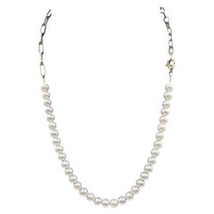 Collana di perle Effy in oro giallo 14K regolabile Designer