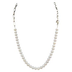 Effy Pearl Necklace 14K Yellow Gold Adjustable Designer