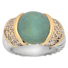 Effy Ring in 925 Sterling Silver, 18k Yellow Gold and Diamond Accents