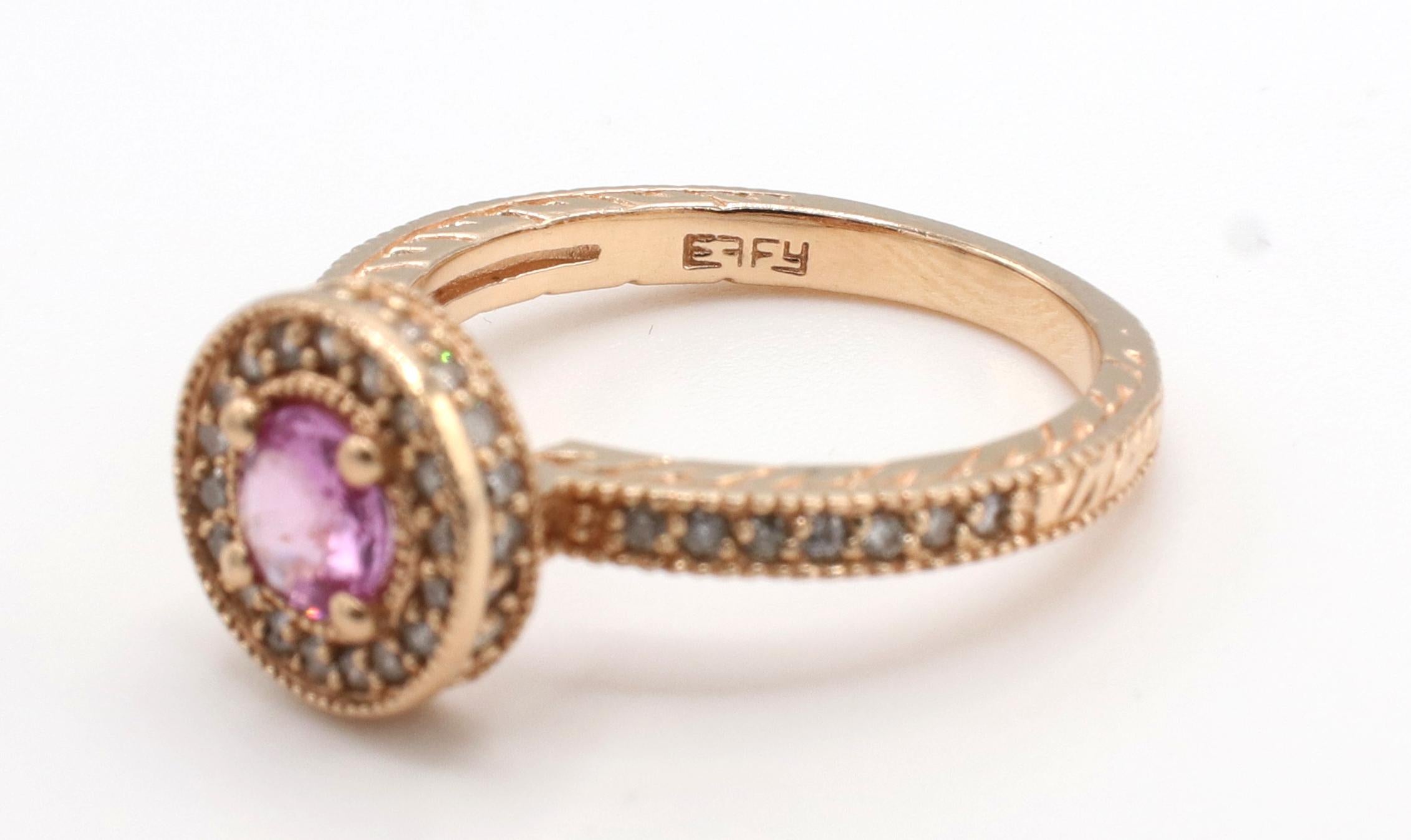 effy rose gold ring