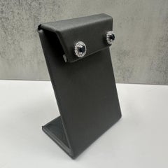 Effy Saphir und Diamant-Ohrringe in 14kt Weißgold 1,14ctw Saphire NWT