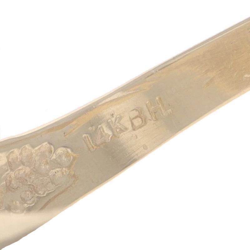 Effy Anello Bypass con Zaffiro e Diamante - Oro giallo 14k Rotondo 1,05ctw Stripe Curve in vendita 2