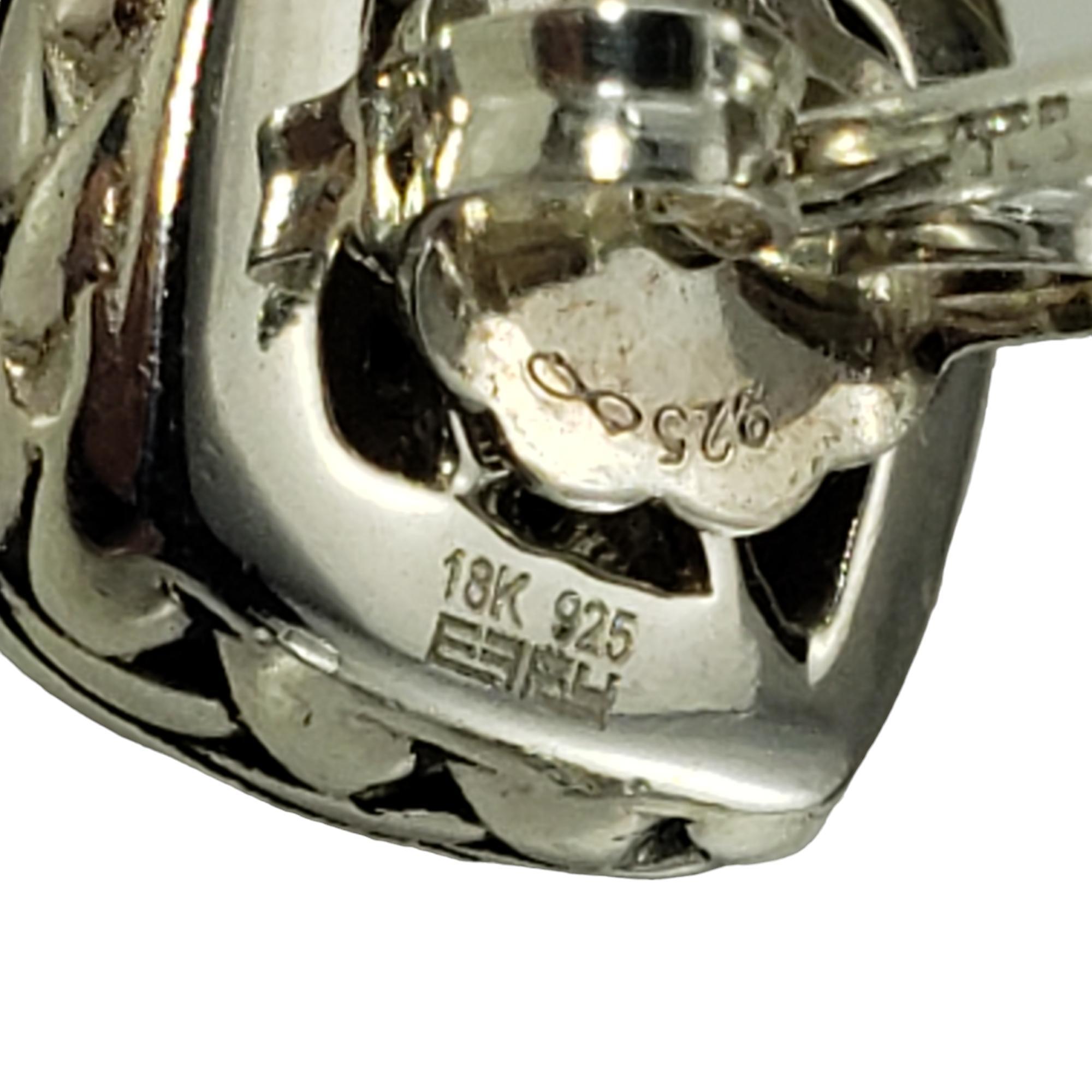 Effy Sterling & 18K Gelbgold und Diamant-Ring und Ohrring-Set #15726 Damen