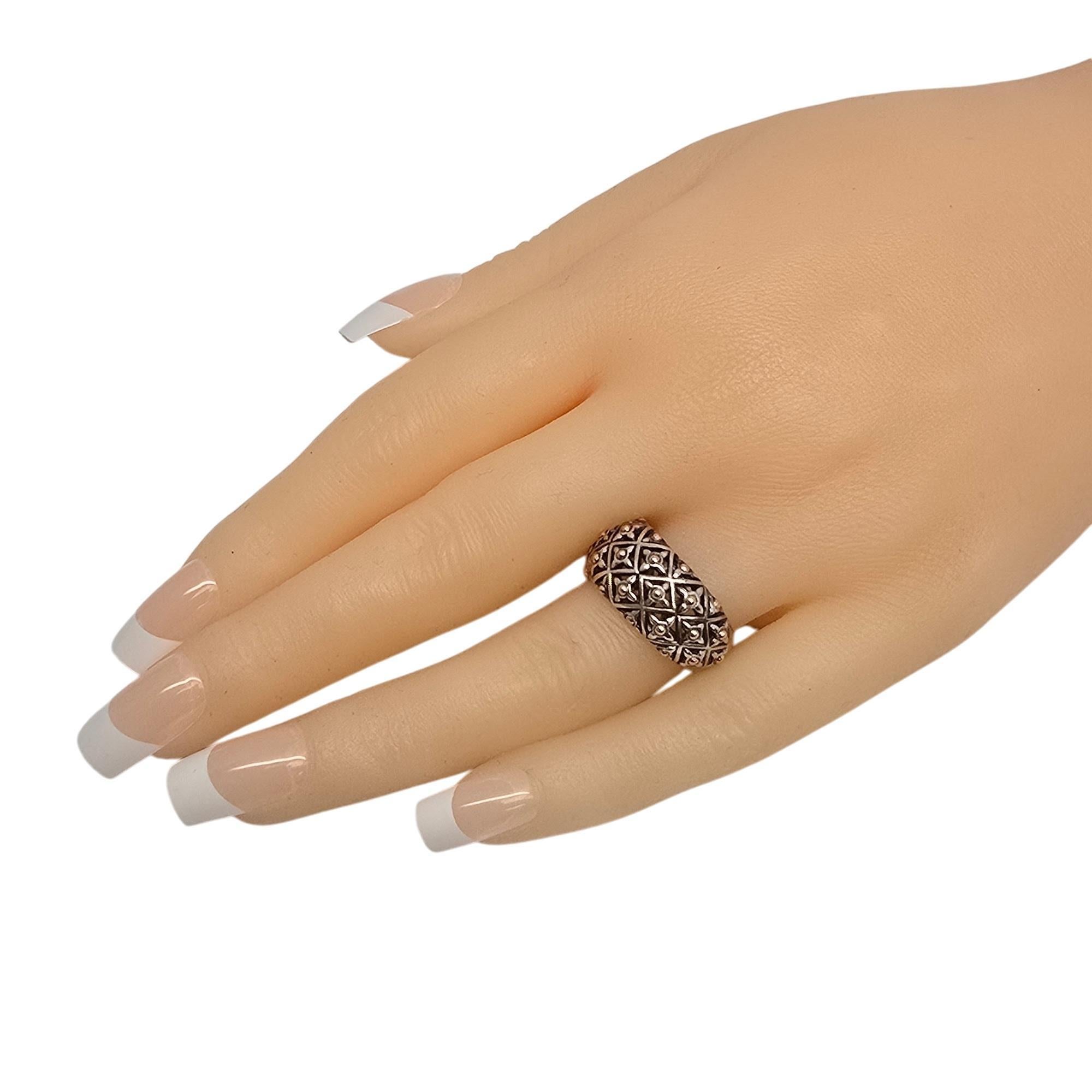 Effy Sterling Silver 14K Yellow Gold Dome Band Ring Size 7 #19771 For Sale 6