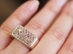 Effy Sterling Silver and 18 Karat Gold 1.35 Carat Sapphire Men's Band Ring