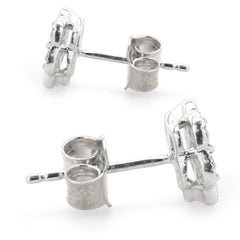 Effy Sterling Silver Diamond Flower Stud Earrings