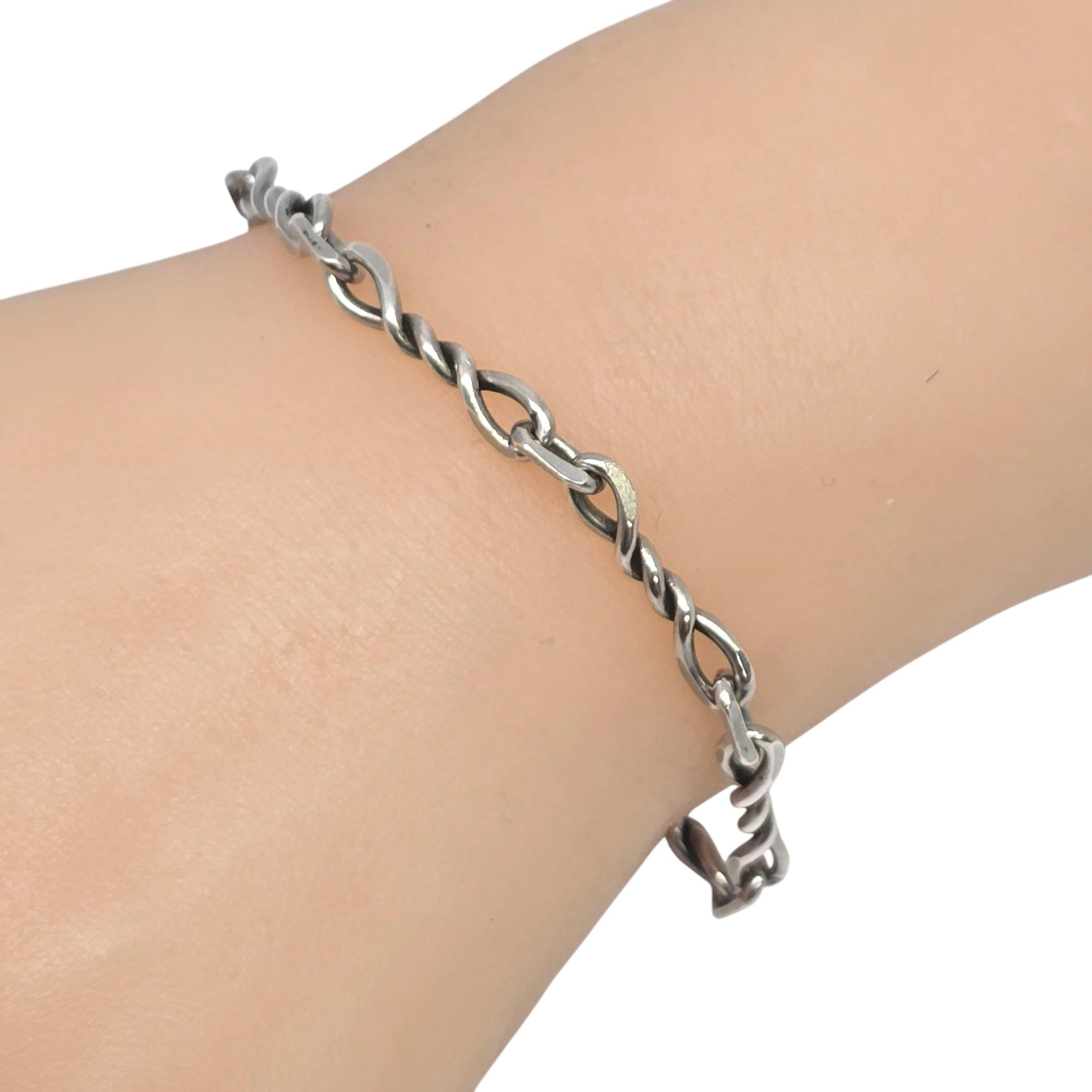 Pulsera para hombre Effy Twist Link de plata de ley #22484 en venta 4