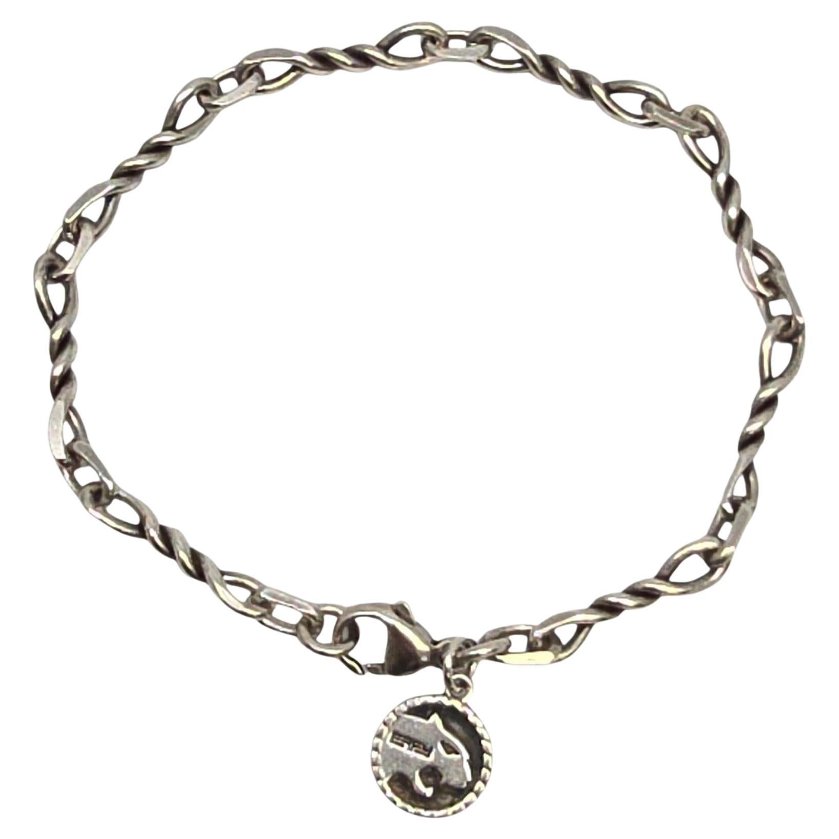 Pulsera para hombre Effy Twist Link de plata de ley #22484 en venta