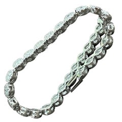 Effy's 5,5 Karat Basel Set Diamond Line Tennis-Armband aus 14 Karat Weißgold