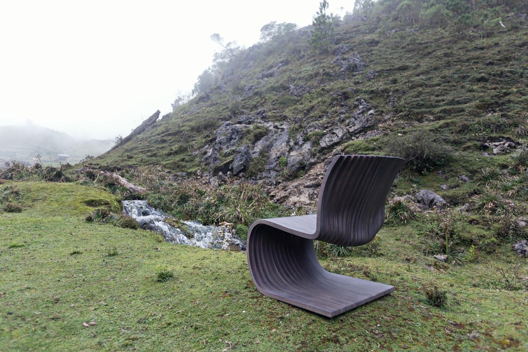 Efi S-Stuhl von Piegatto, ein skulpturaler zeitgenössischer Loungesessel im Angebot 3