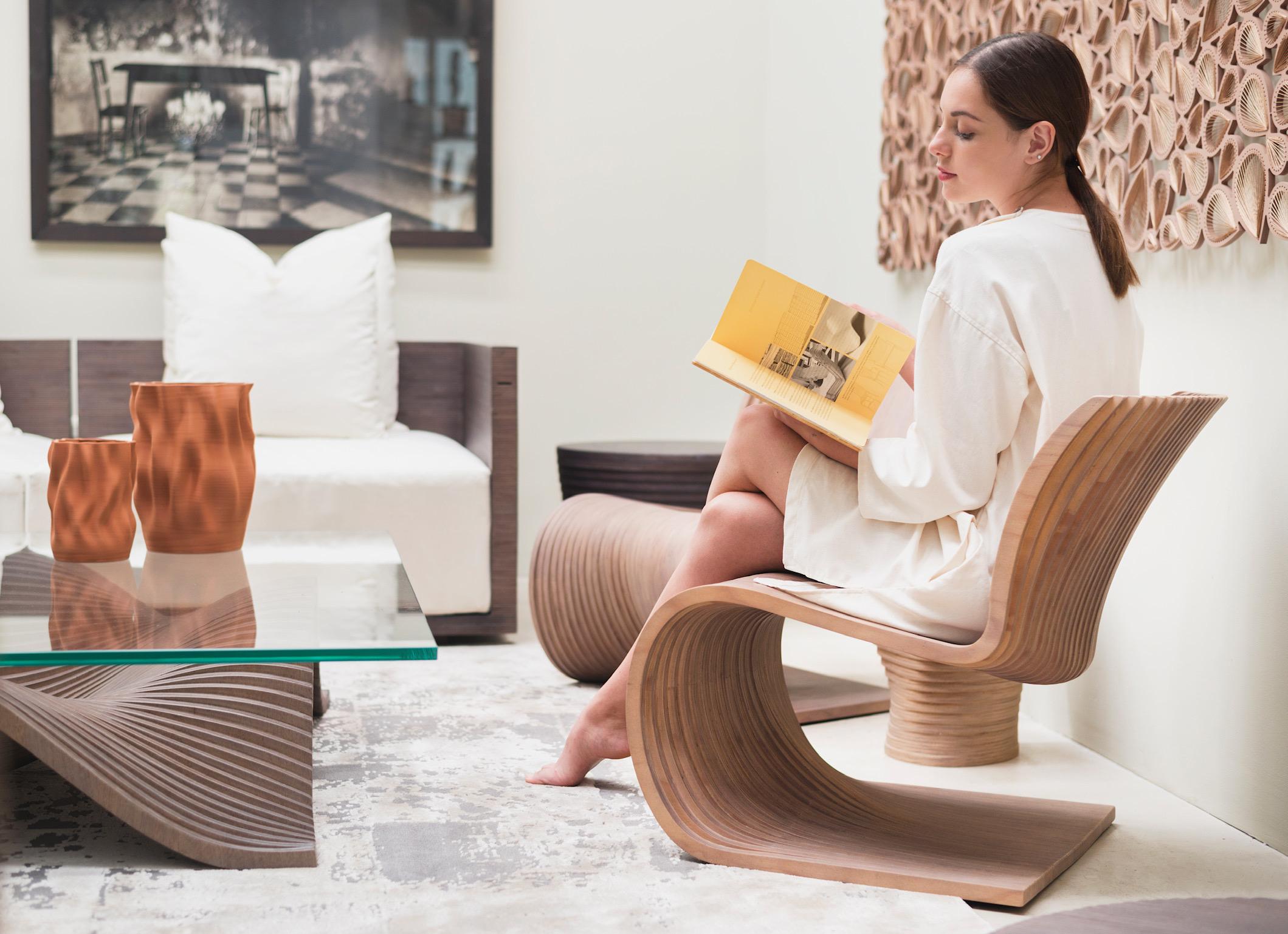 Efi S-Stuhl von Piegatto, ein skulpturaler zeitgenössischer Loungesessel (21. Jahrhundert und zeitgenössisch) im Angebot