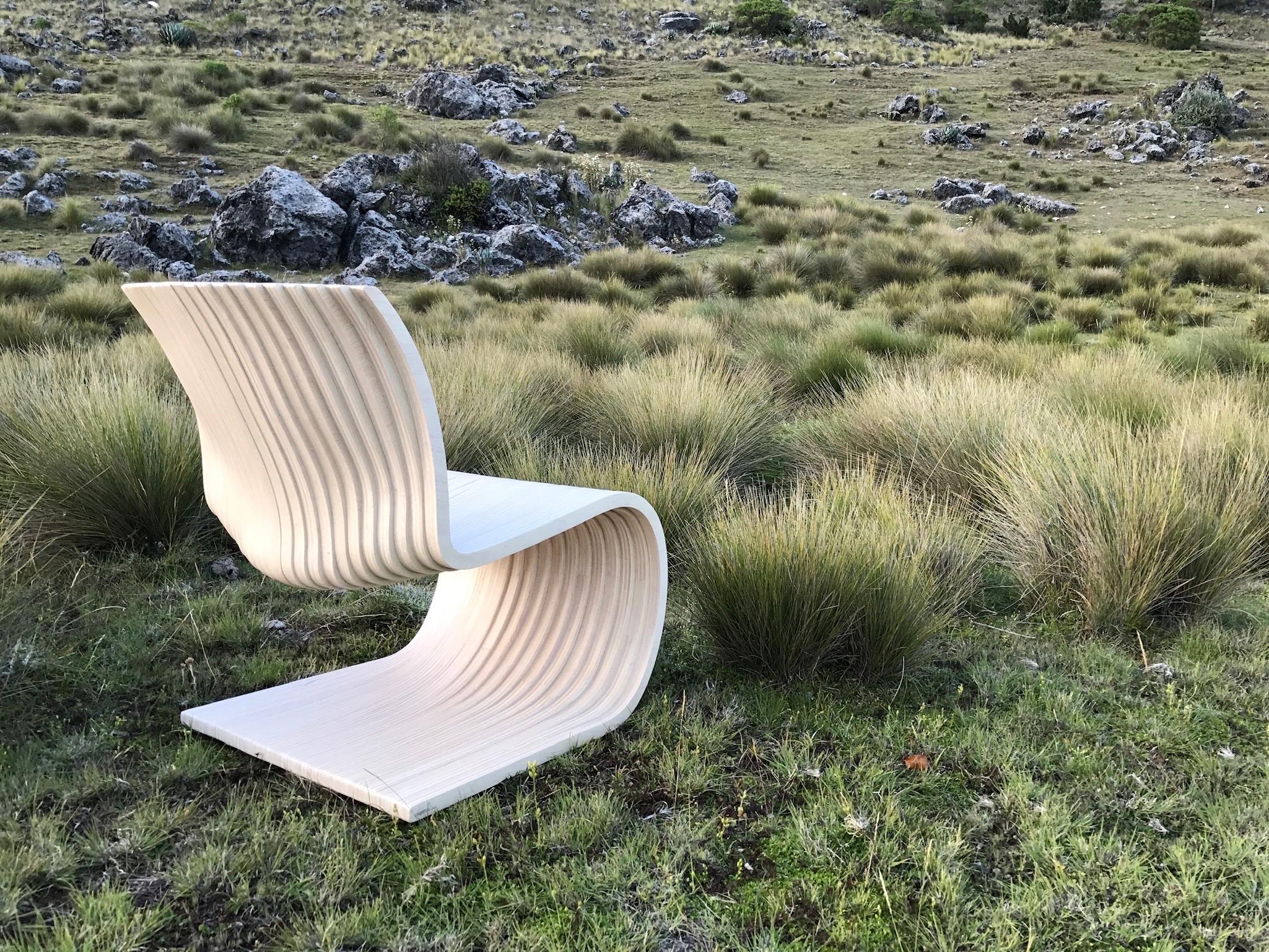 Efi S-Stuhl von Piegatto, ein skulpturaler zeitgenössischer Loungesessel im Angebot 1