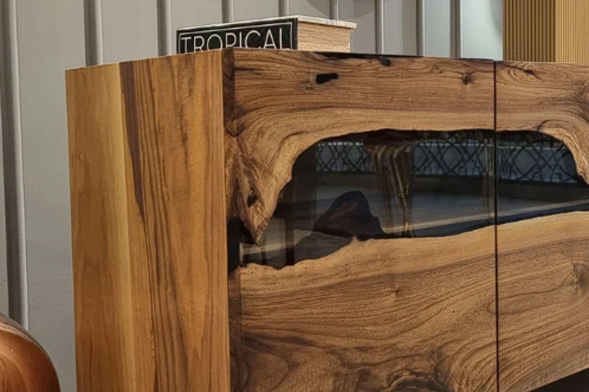 Organic Modern Efil Credenza For Sale