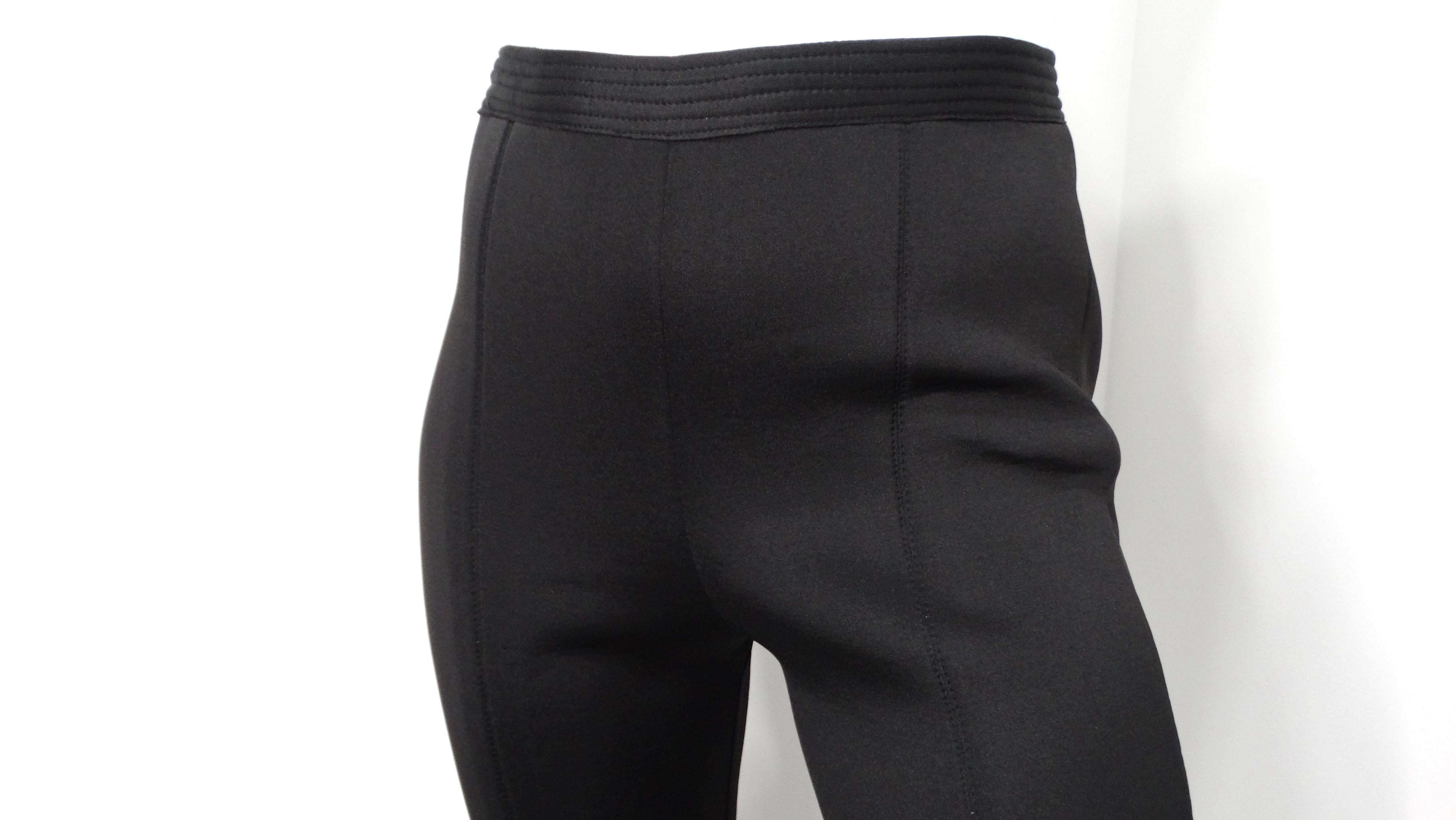 Black Efrat Kalig Couture Bow Detail Flare Dress Pants For Sale