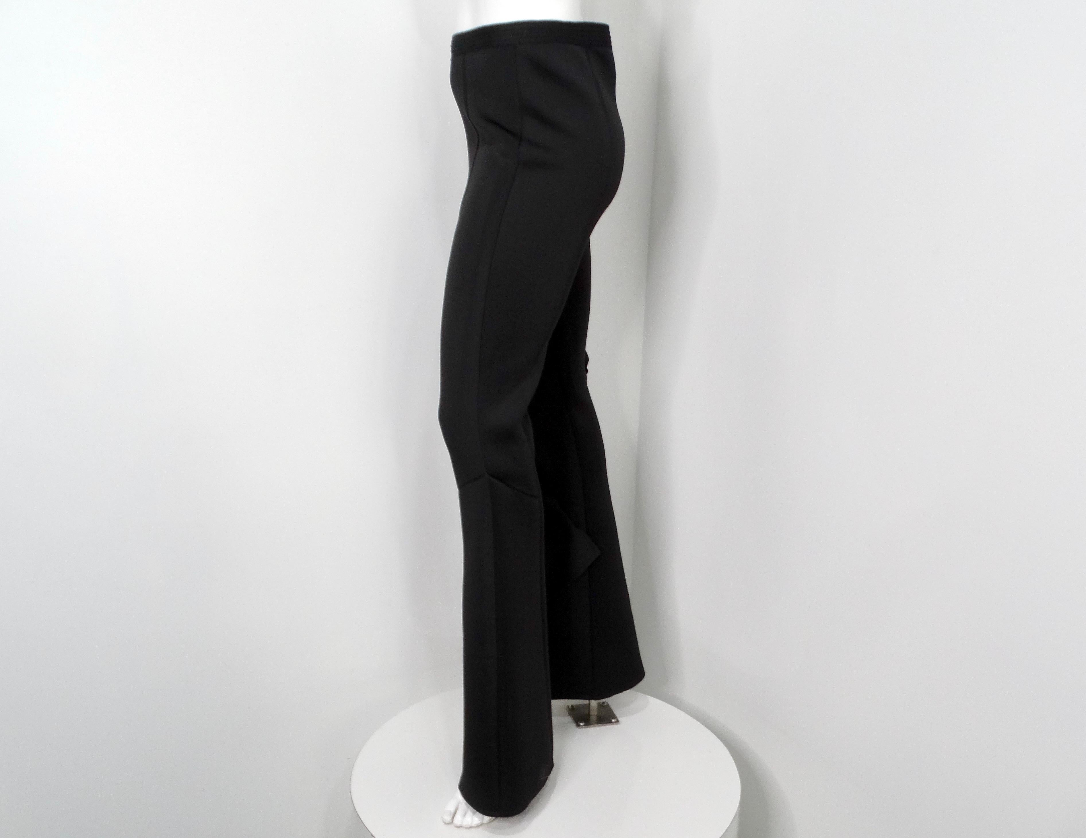 Efrat Kalig Couture Bow Detail Flare Dress Pants For Sale 3