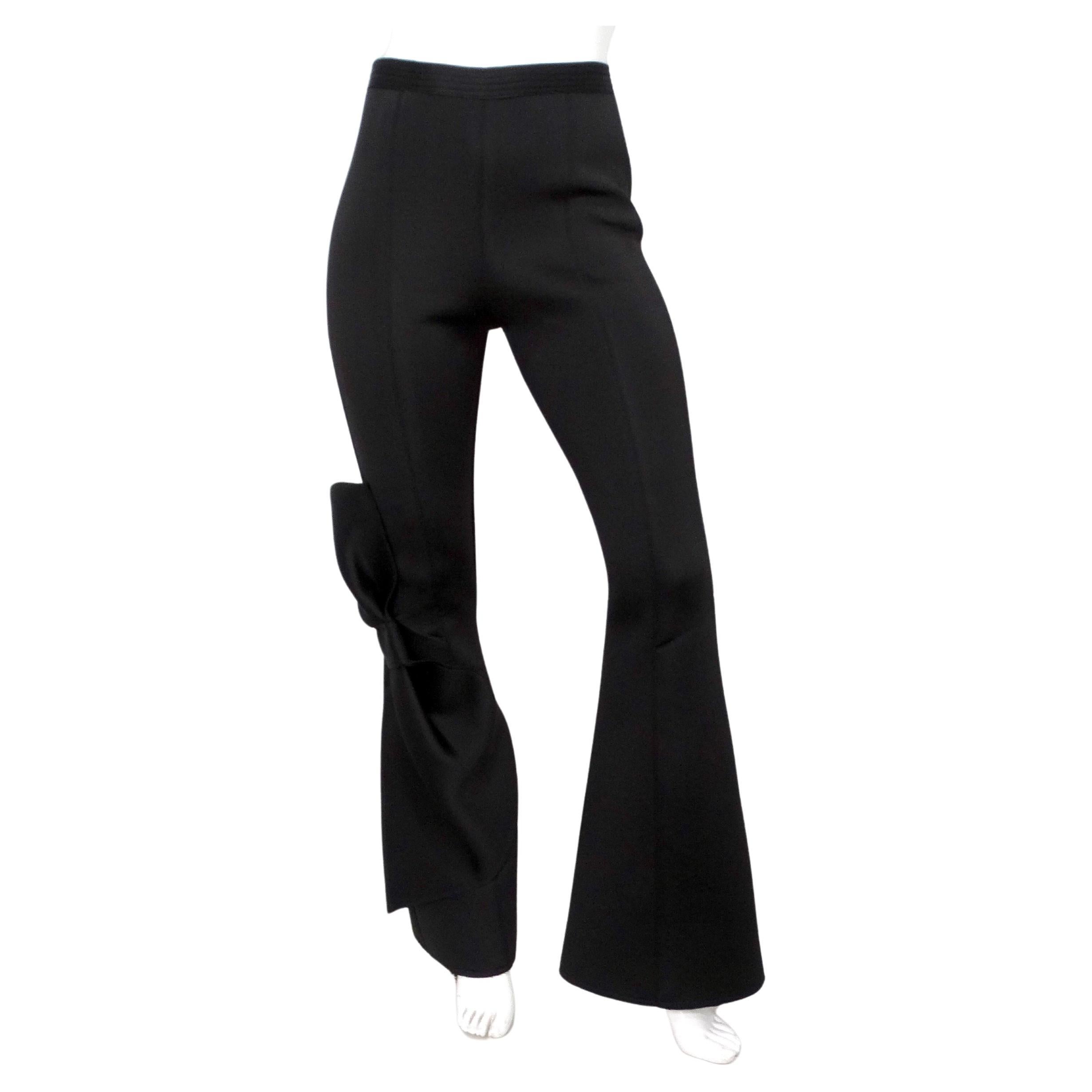 Efrat Kalig Couture Bow Detail Flare Dress Pants