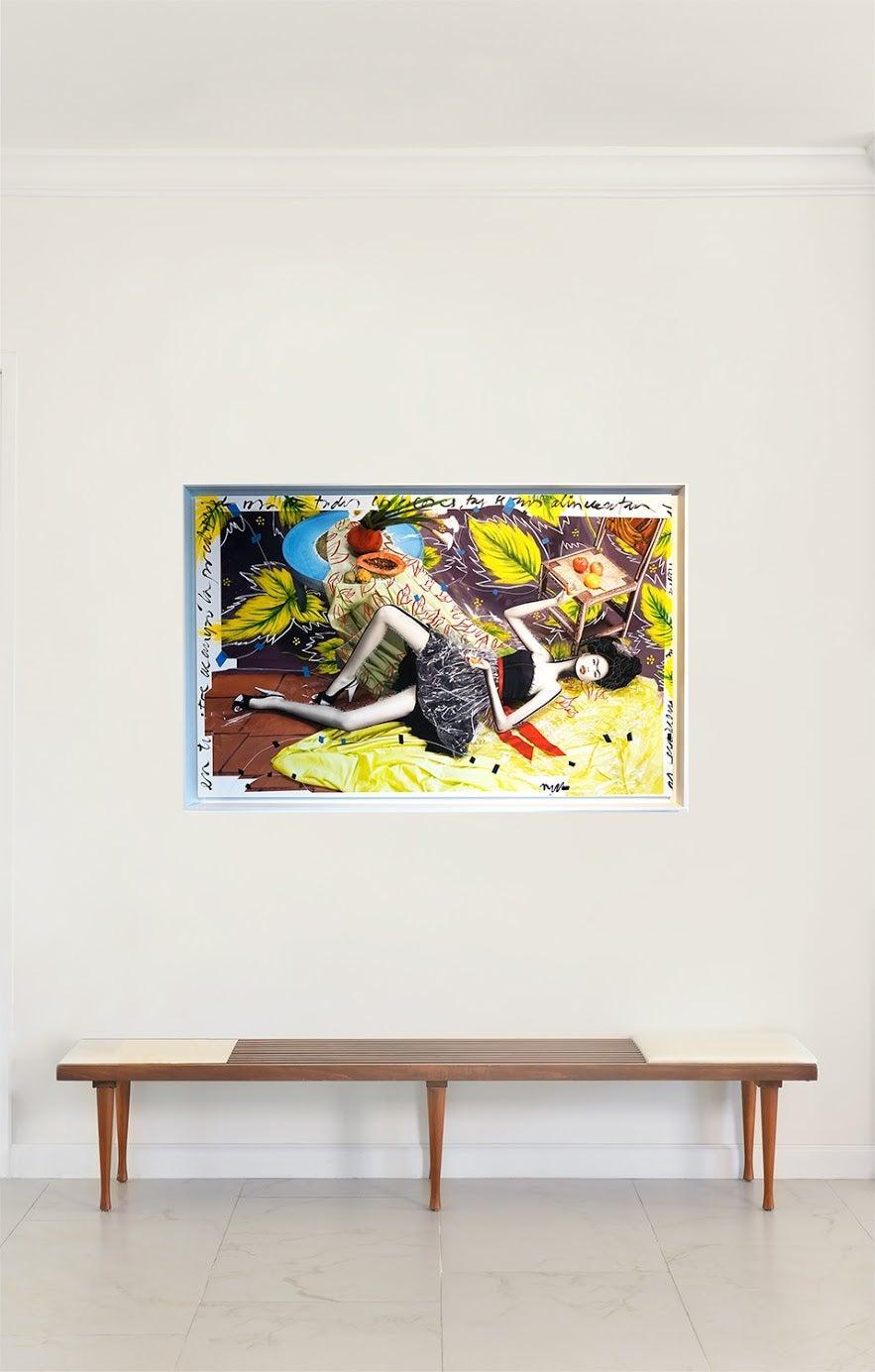 Frida colorée. Photographie encadrée par l'artiste en vente 5