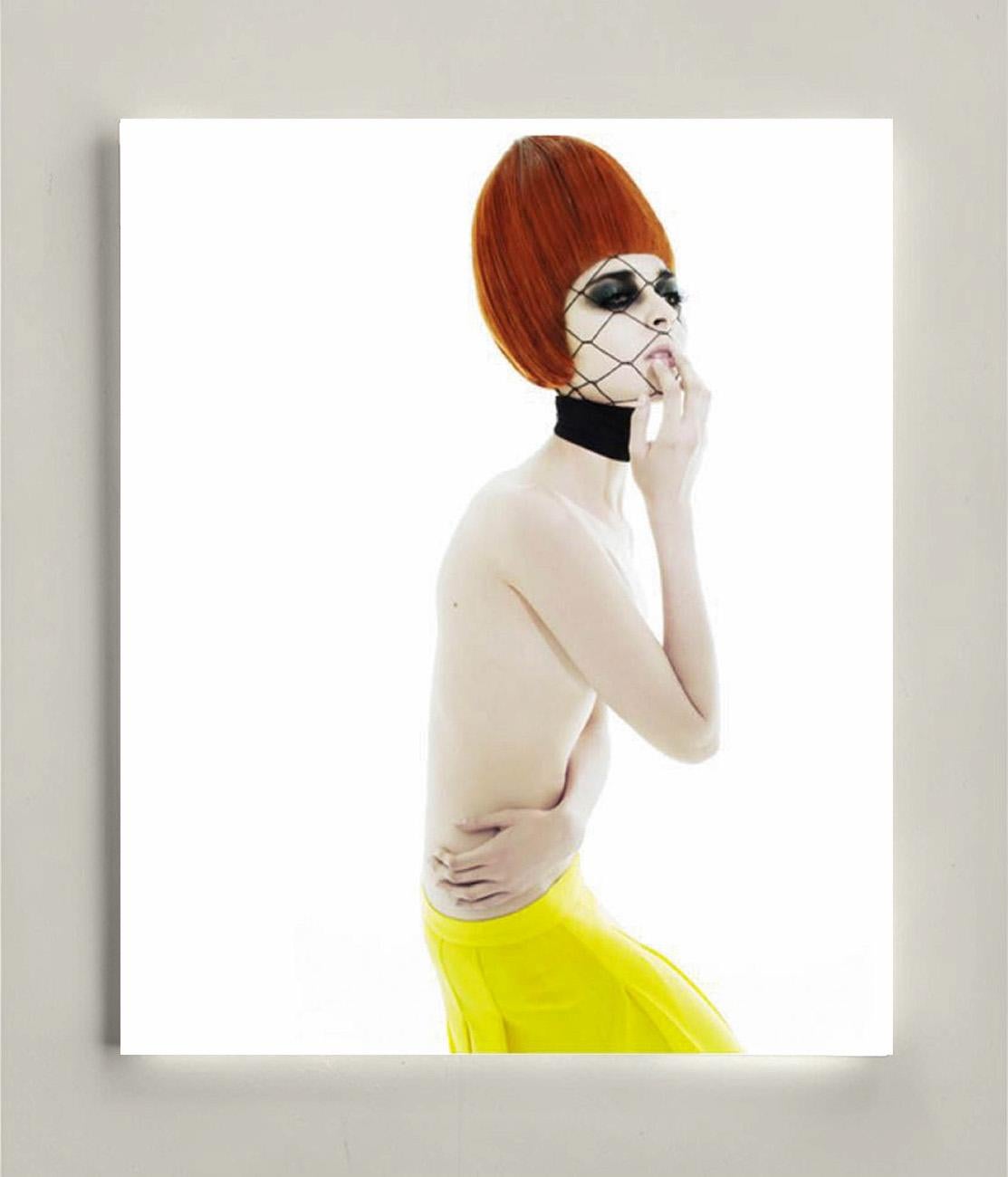 Efren Isaza Figurative Painting - Indira with Red Hair, Archival Pigment Print, 58.5x46 in, Mounted