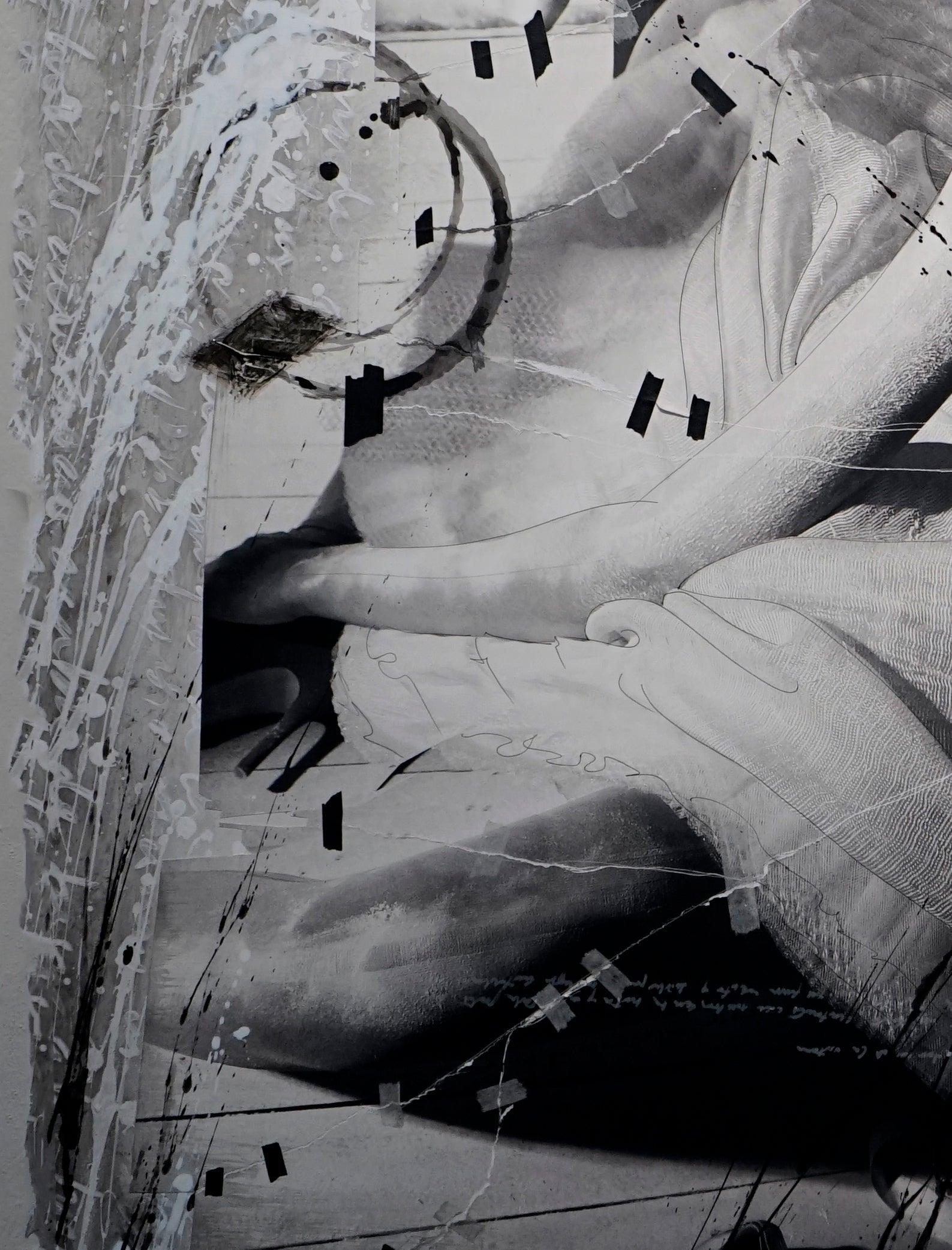 Ballet assis par Efren Isaza
Mesures : 65 x 48 pouces
Impression pigmentaire d'archives montée sur aluminium, intervention de l'artiste.
Signé, titré, daté et annoté par l'artiste au verso.
Monté sur aluminium.

Cette série d'œuvres d'art uniques