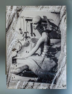 Ballet assis. Photographie unique en son genre montée sur aluminium