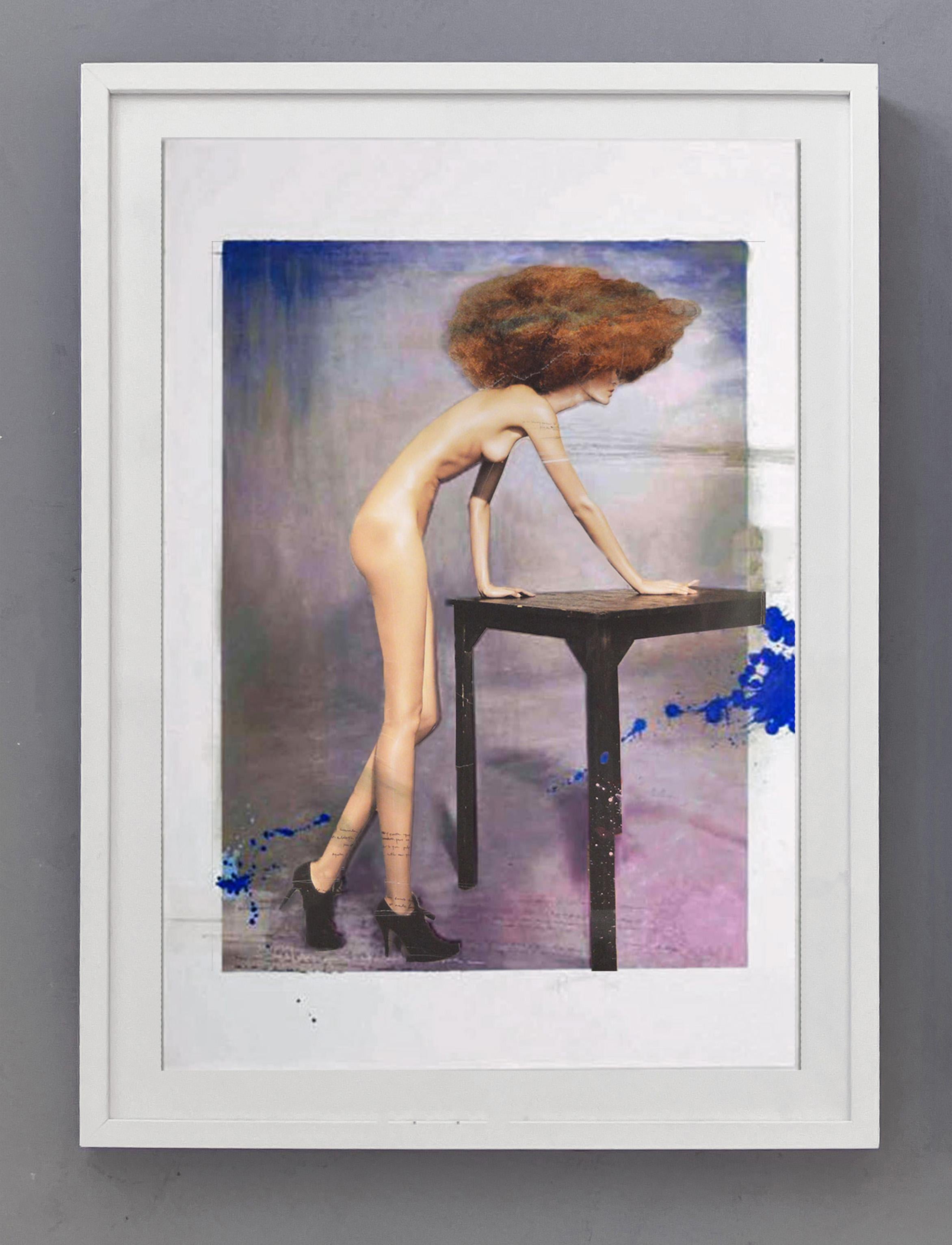 Single Twin Reclined, Framed - Art by Efren Isaza