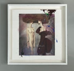 Twins with Red Coat, Framed Archival Pigment on Canvas, 2009-2010