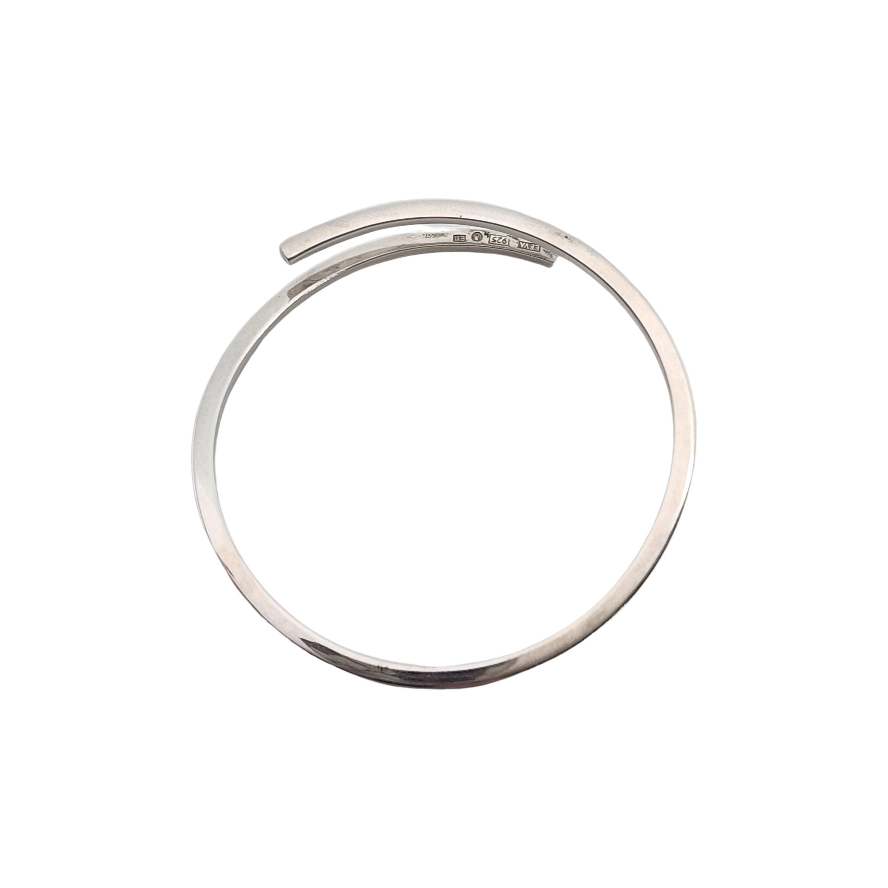 Efva Attling Stockholm Sterling Silver Twist Around Cuff Bracelet #16439 For Sale 1