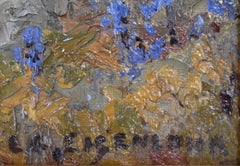 "OLD PATH HOME" TEXAS LANDSCAPE CIRCA 194Os HEAVEY IMPASTO.