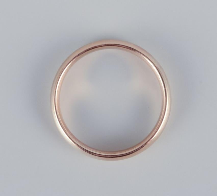EG, Scandinavian goldsmith. 14-karat gold alliance ring.
Approximately from the 1970s.
Hallmarked.
In perfect condition.
Ring size: 18 mm (US size 8.5).
