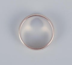 EG, Scandinavian goldsmith. 8 karat gold alliance ring. 1970s