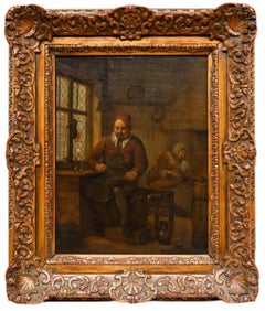 Egbert van Heemskerck - 18th Century Oil, The Cobbler and his Family
