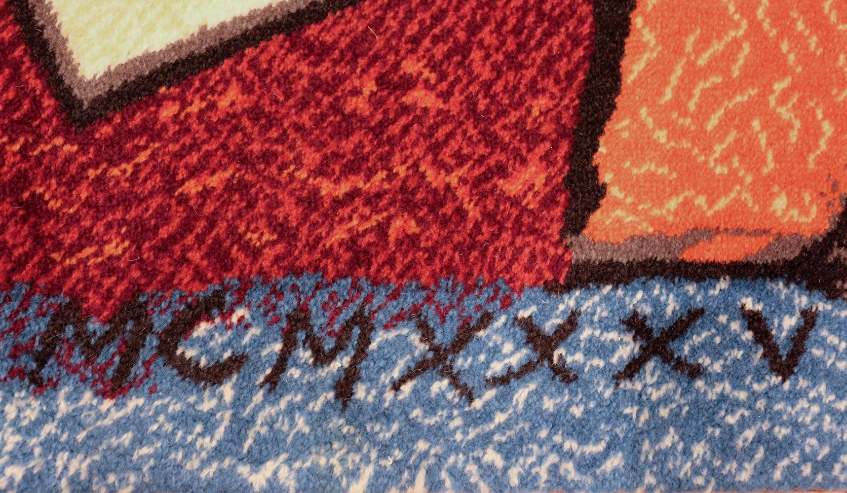 Suédois Tapis Ege d'après Pablo Picasso, « Running of the Bulls », 8' 2