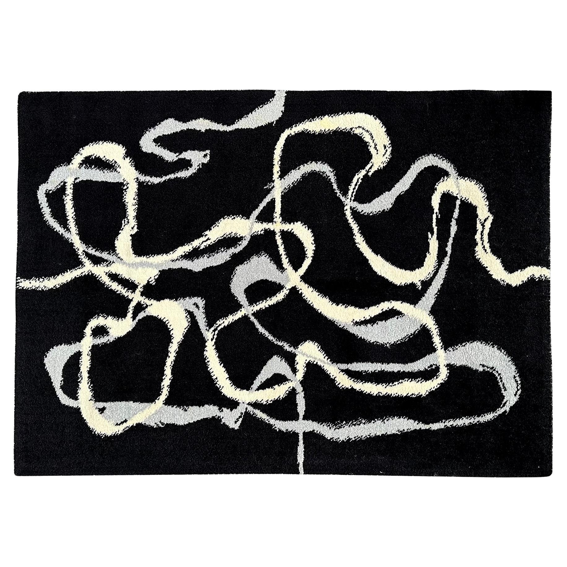 Tappeto Ege Denmark Abstract Smoke Mid Century Modern 4.5 x 6.5 Danese