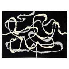 Ege Axminster Rug Abstract Smoke Denmark Mid Century Modern 4.5 x 6.5 Danish