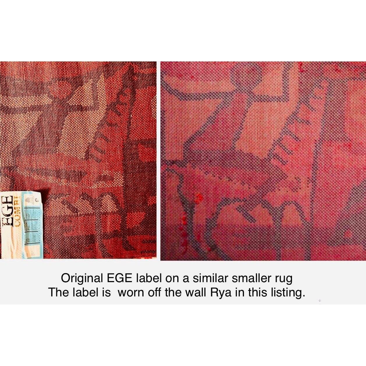 Ege Rya Teppich aus Wolle, dänisch, modern, etruskisch, Pferde und Riders, Wandteppich, Wandbehang (20. Jahrhundert) im Angebot