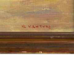 Seaside - Oil Paint by Egeo Venturi - Mid-20th Century
