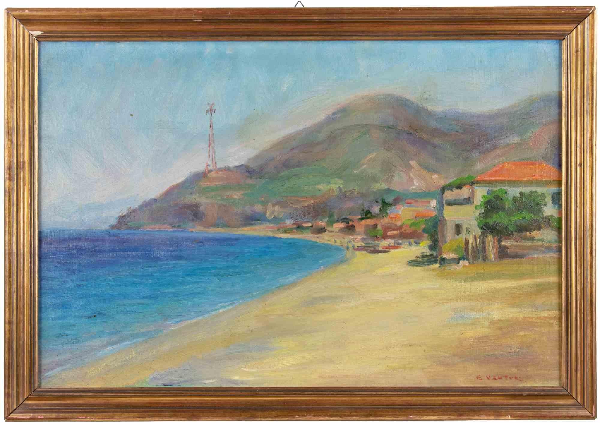 Seaside è un'opera d'arte moderna realizzata da Egeo Venturi.

Pittura a olio.

Firmato a mano sul margine inferiore.

Include una cornice.