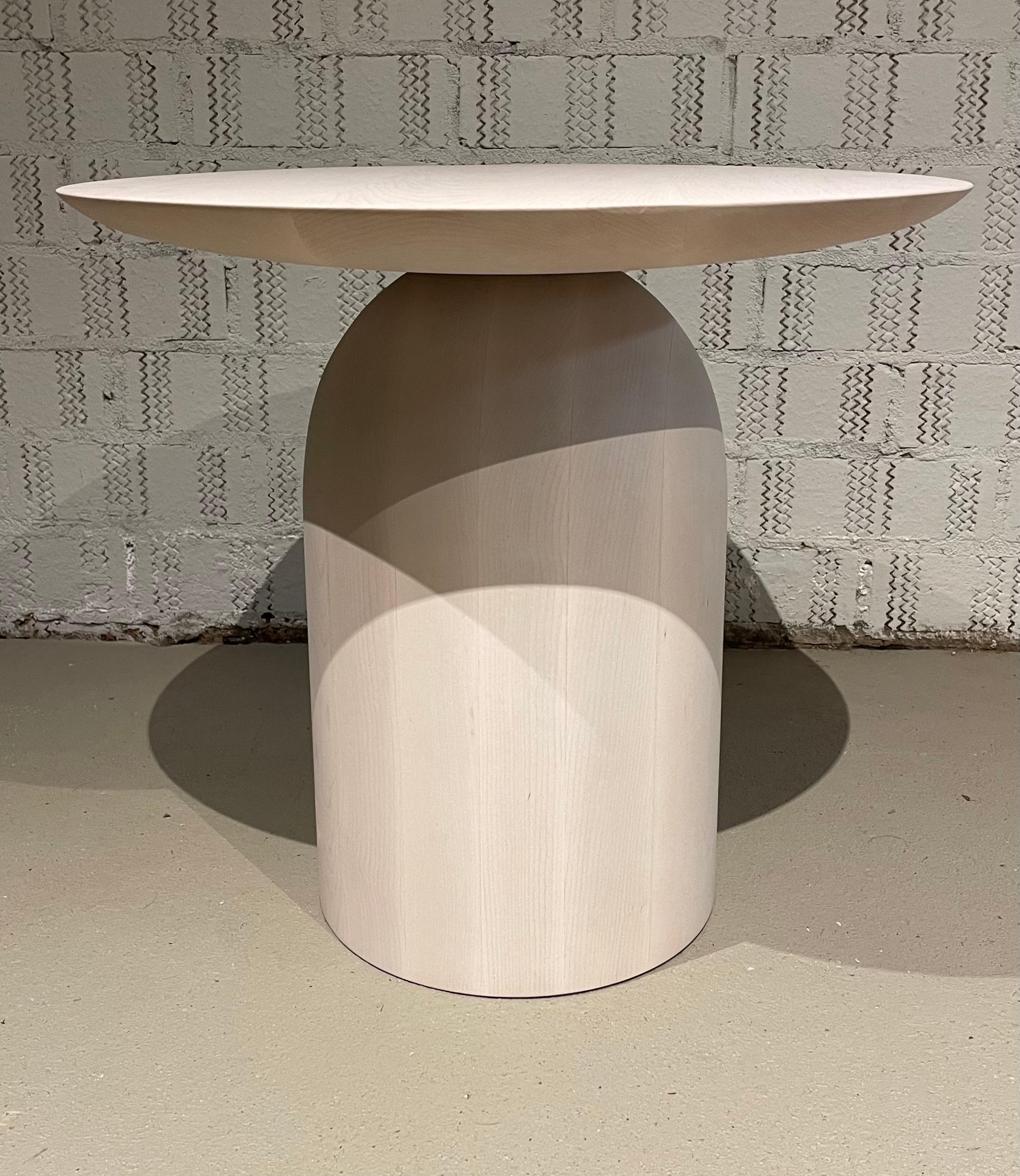 This custom size, organic modern original EGG Side Table is 24