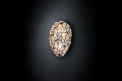 Egg 40 Wall Sconce, Chrome Finish, Arabesque Style, Italy