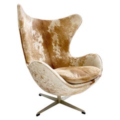 Egg Chair in Brazilian Cowhide