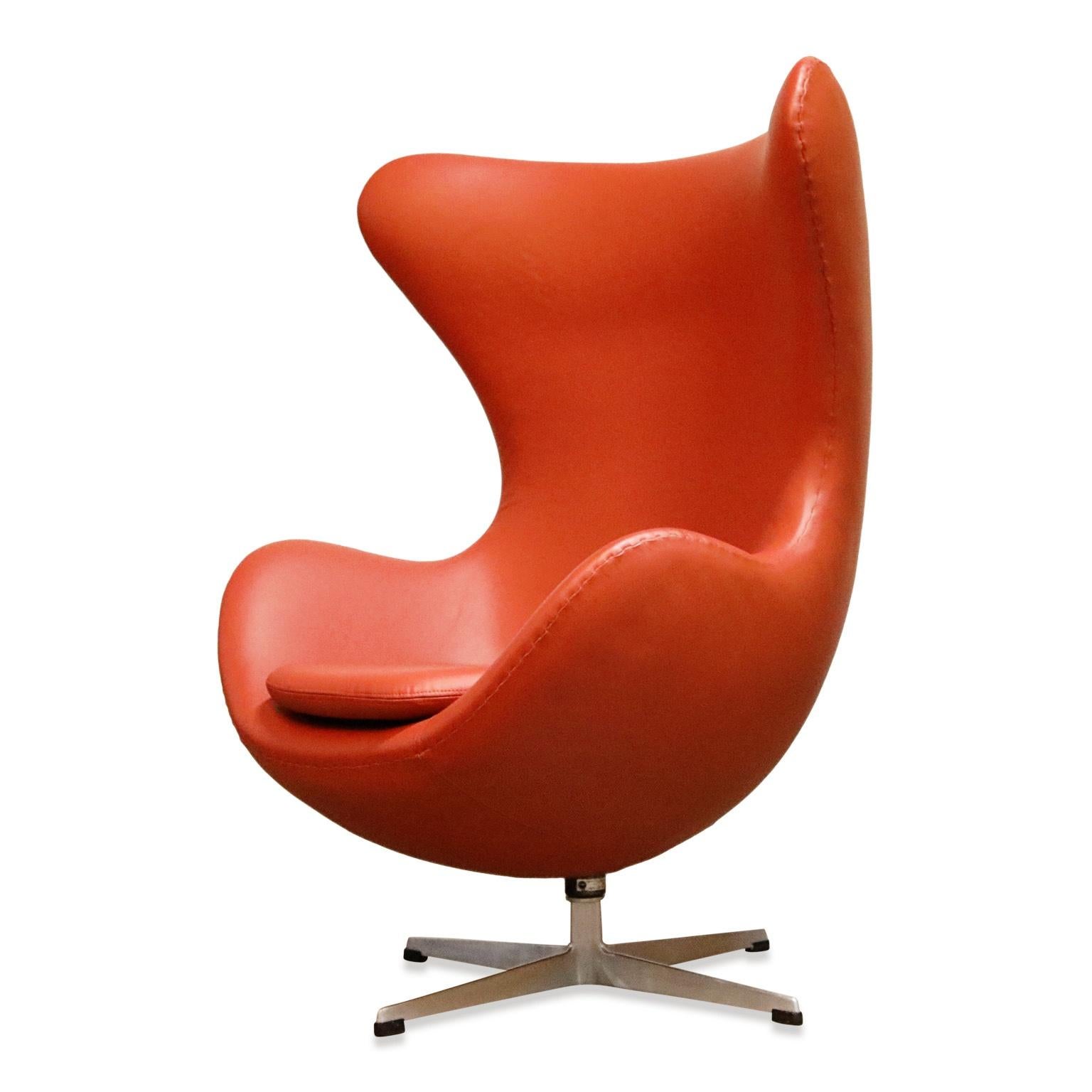 orange egg chair