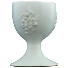 Antique Egg Cup, Bow Porcelain Factory, circa 1752