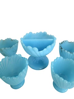 Egg Cup Set & Salt Pepper Pot Portieux Vallerysthal or S. Reich & Co, Antique