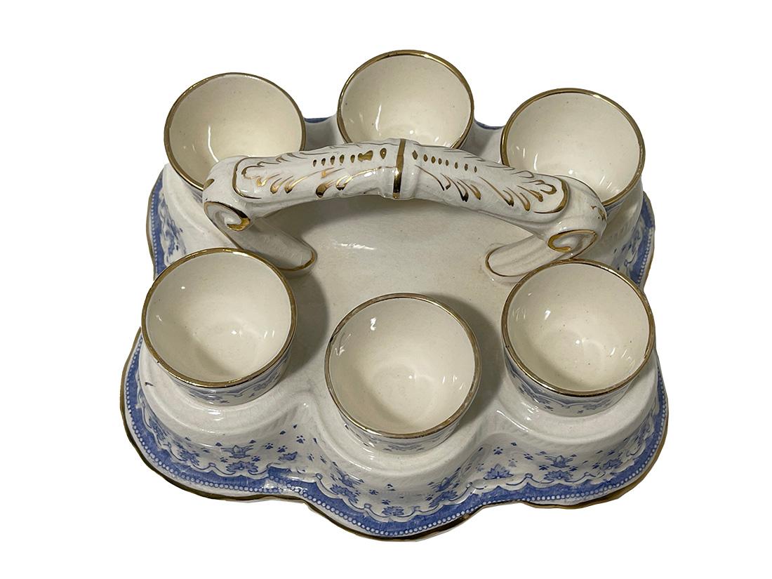 Hueveras en soporte de Franz Anton Mehlem, Alemania, hacia 1890 Alemán en venta