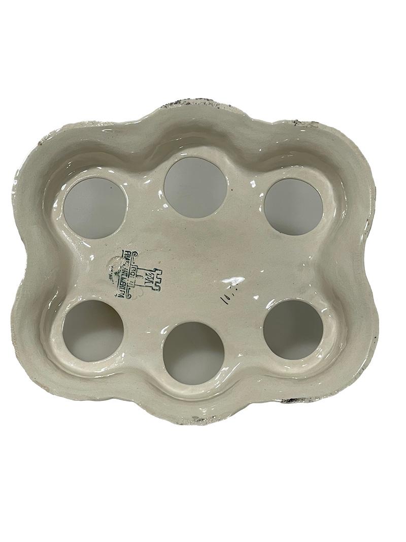 Hueveras en soporte de Franz Anton Mehlem, Alemania, hacia 1890 en venta 2