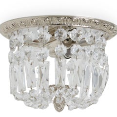 Egg & Dart Draped Ceiling Light in Polished Nickel