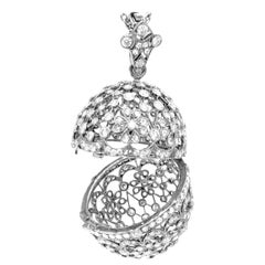 Egg Diamond Pendant Necklace, Chavana Collection