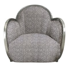 Fauteuil pivotant en tissu Elegance Silver