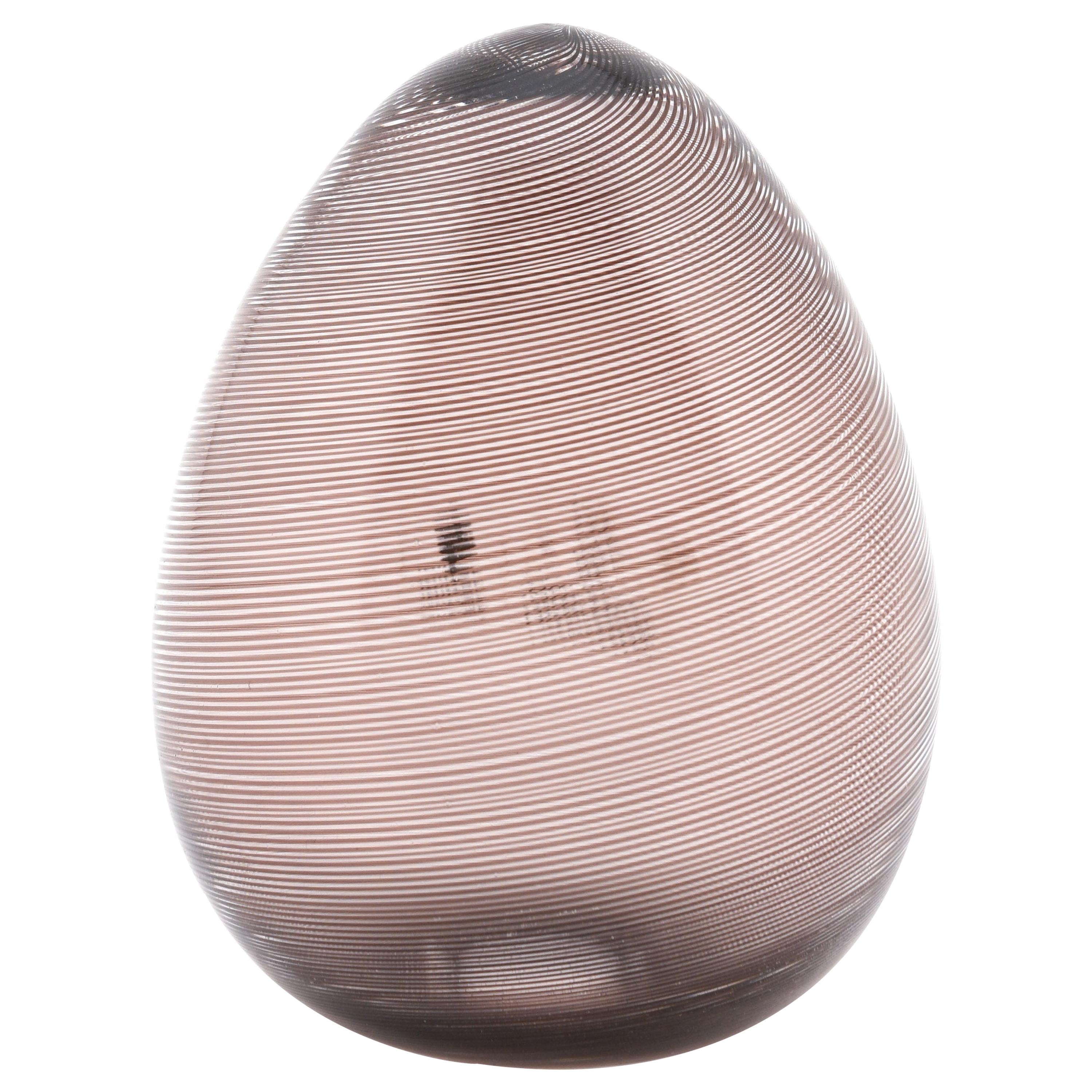 Egg Glass Filigran by Tapio Wirkkala for Venini, Venezia 'Murano'