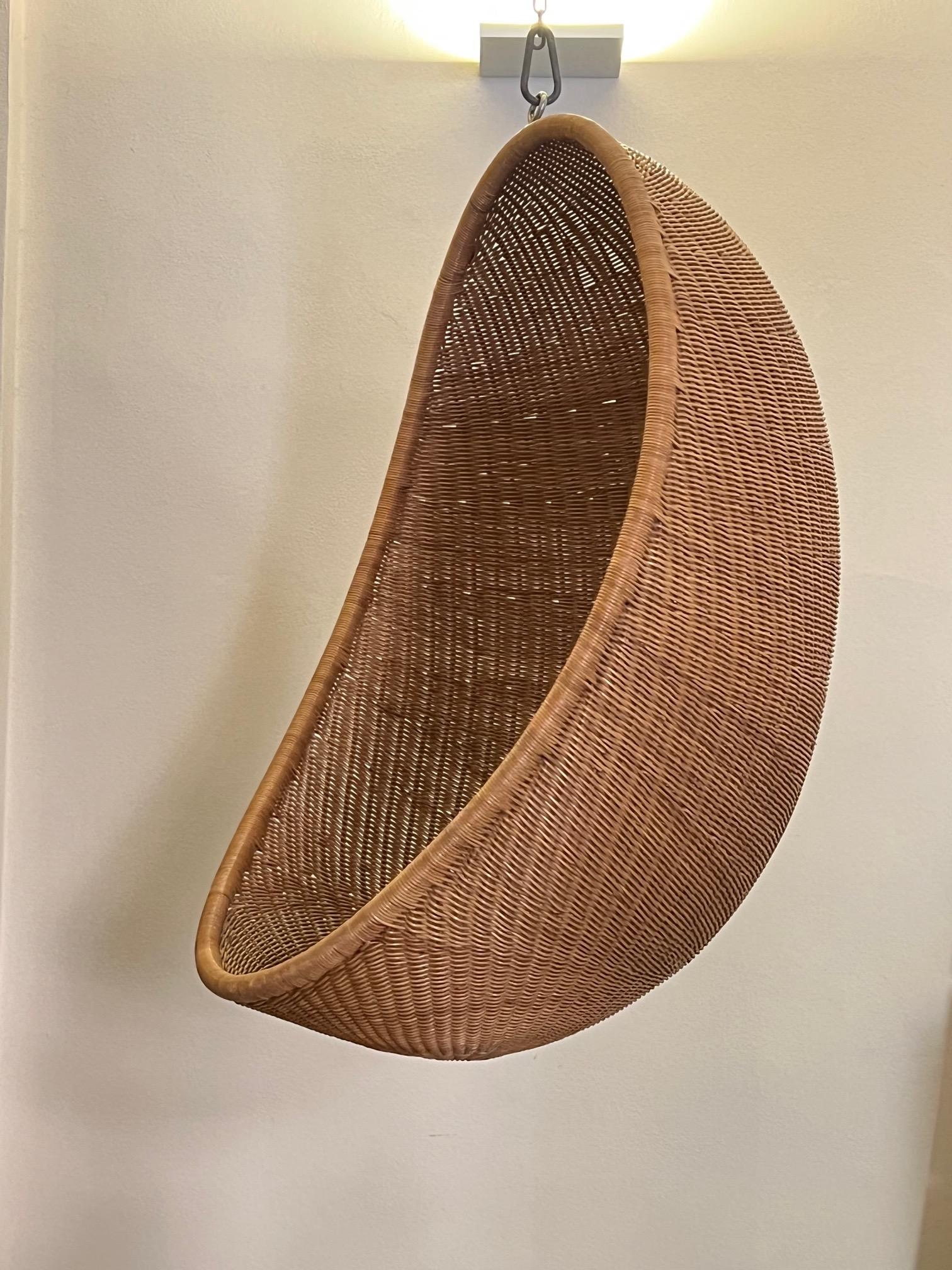 Egg Hanging Chair by Nanna Ditzel, Authentic Historical Edition, 1959 In Good Condition For Sale In Argelato, BO